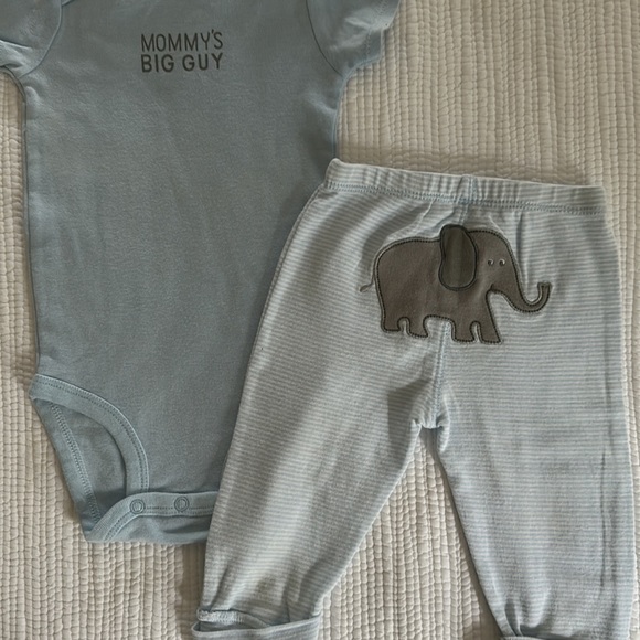6 month “mommy’s big guy” with elephant bottoms - Picture 4 of 8